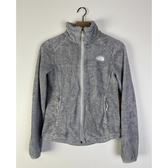 The North Face‎ Fleece Jacket Full Zip Gray Cozy Warm Comfy Mock NeckWomens XS - Picture 1 of 6